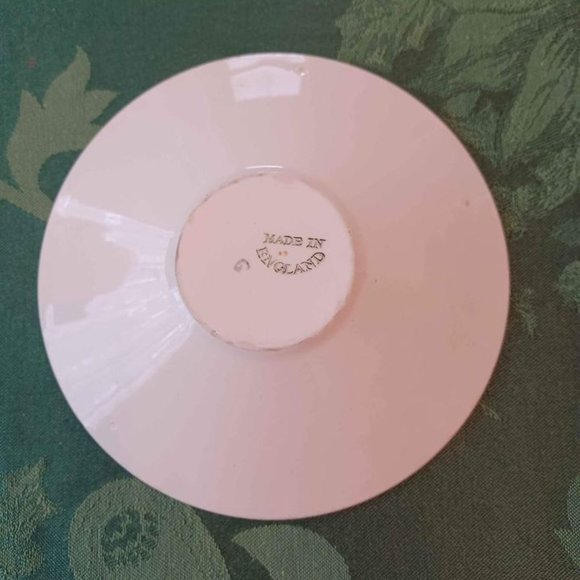 Grimwades England Royal Winton Ivory Norman Exotic Birds 1930s Creamer & Saucer - Picture 8 of 10